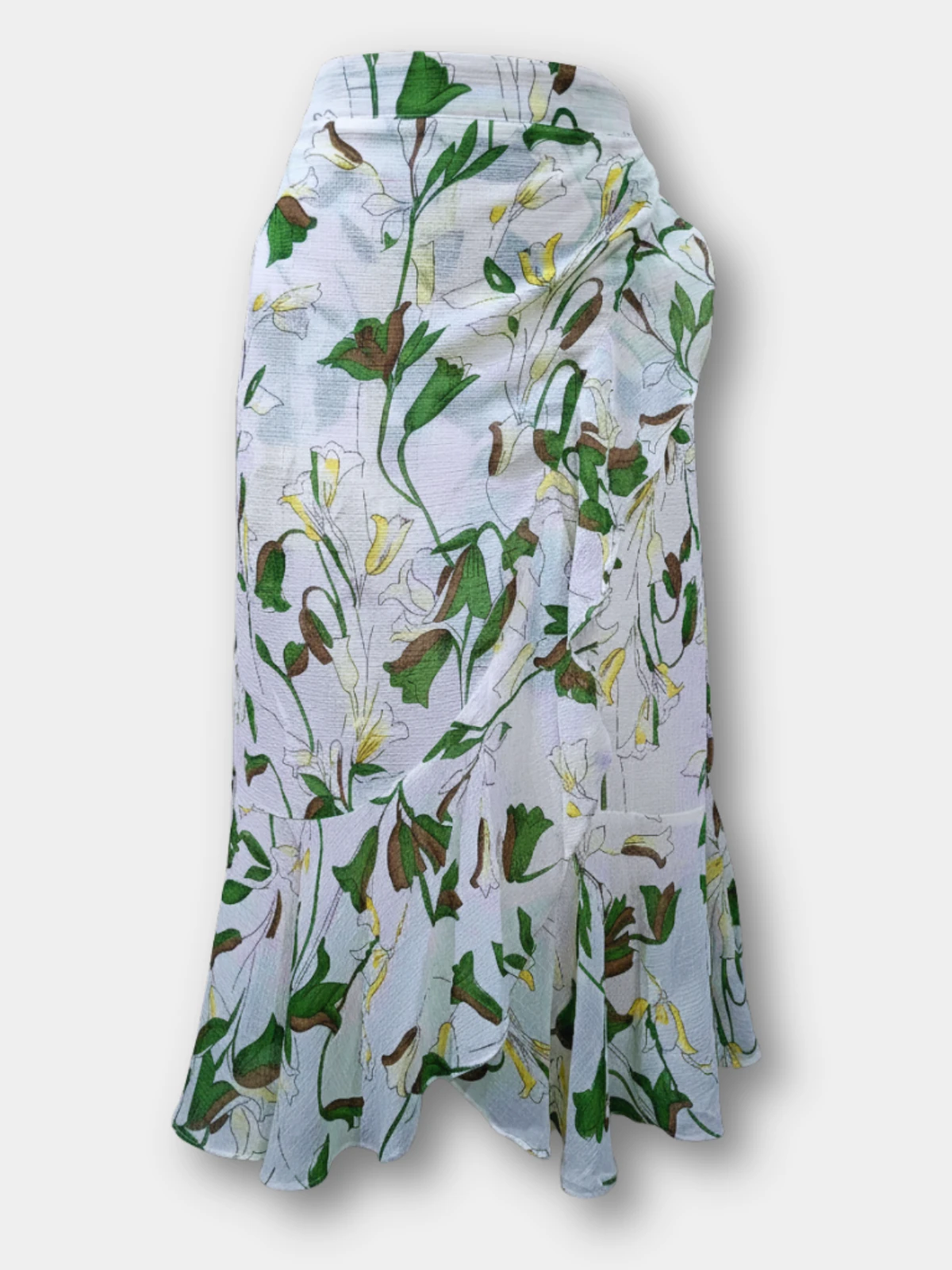 Green Leaf Floral Skirt